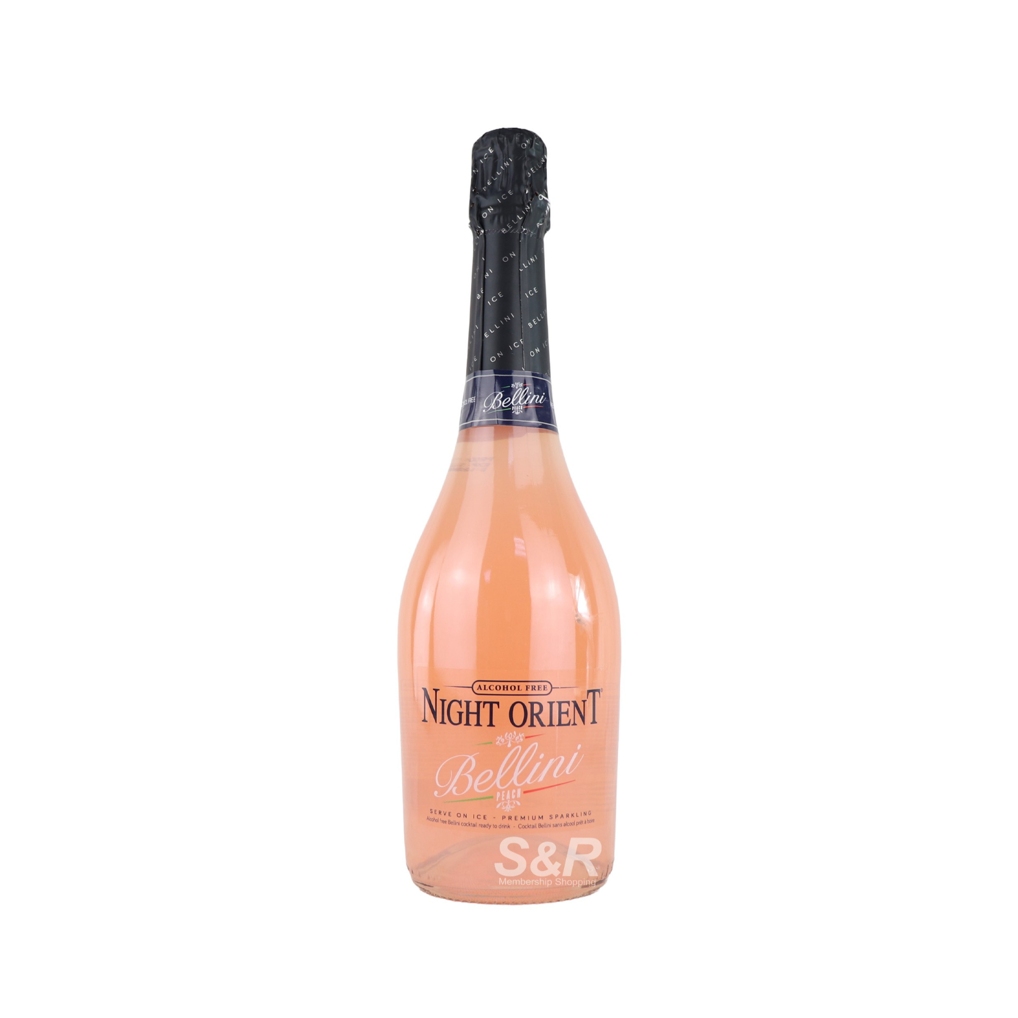 Night Orient Bellini Peach Non-Alcoholic Sparkling Cocktail 750mL